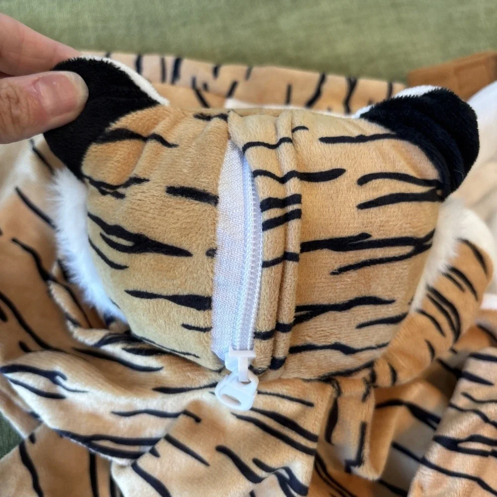 Love By Emi Plush Orange Tiger Security Blanket Pacifier Lullaby White Noise